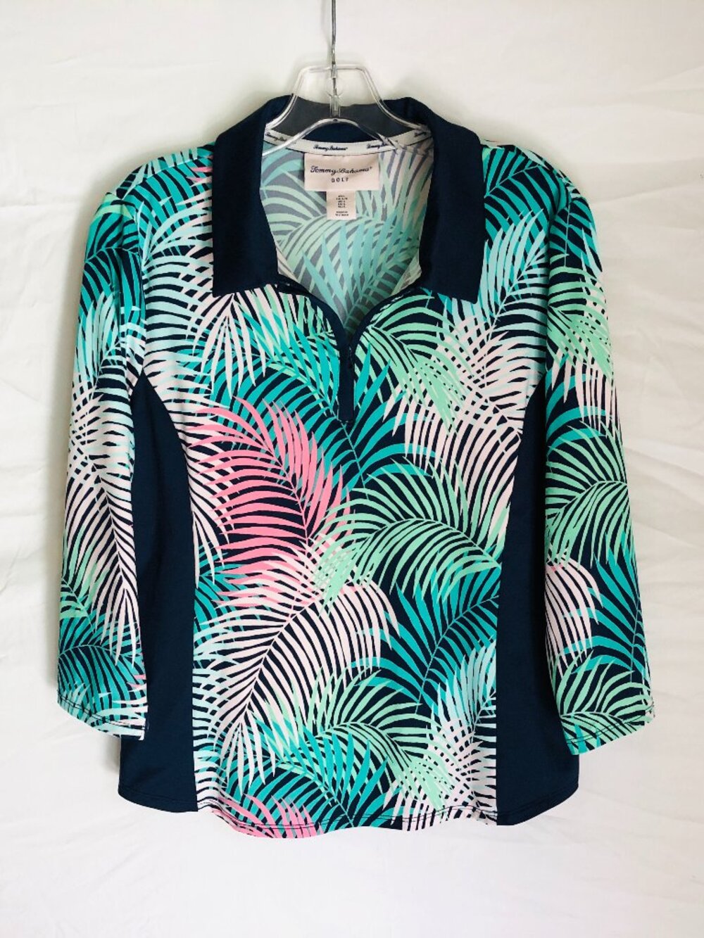 Tommy Bahama Women's Large Tropical Quarter Sleeve Golf Tennis Pullover‎ Top